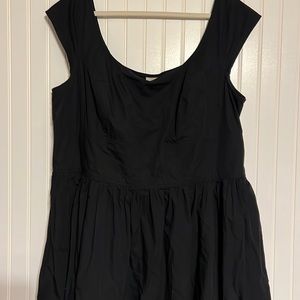 Eshakti Black Green Sleeveless Fit and Flare Dress Size 3X 26 W